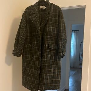 Green Plaid Coat